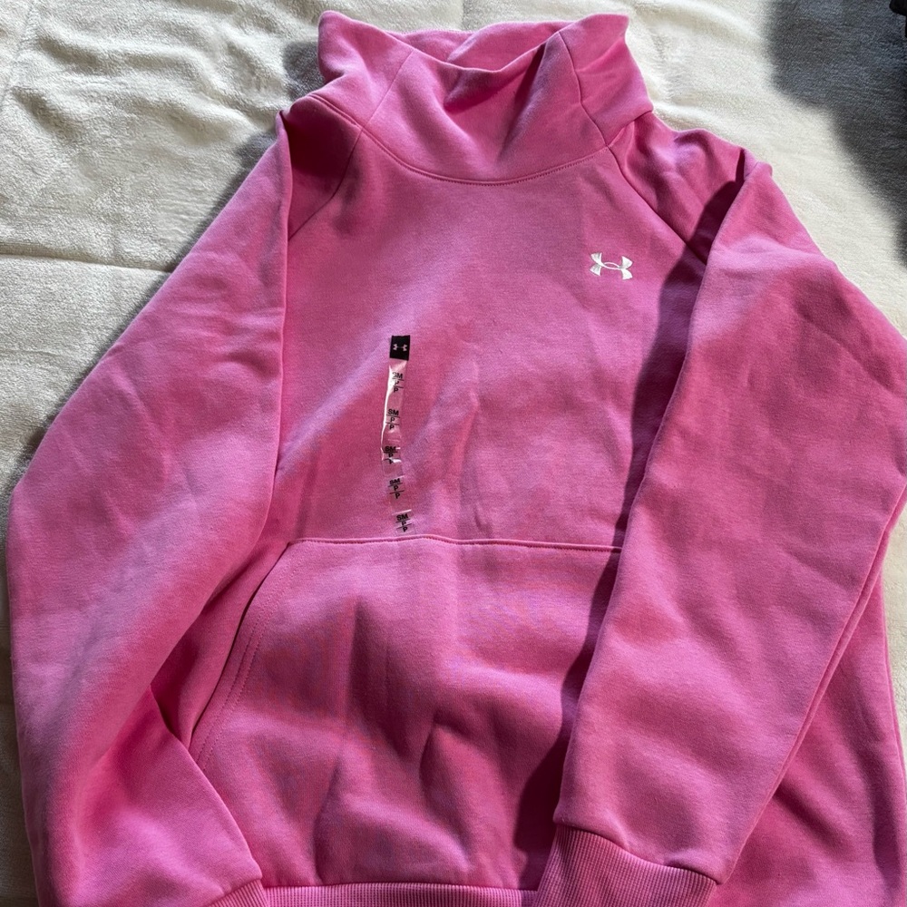 pink under armour sweatshirt